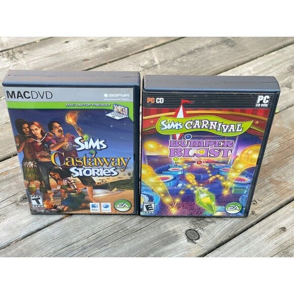 Sims: Castaway Stories (Apple, 2008) MACDVD MAC Laptop Friendly & Bumper Blast - Picture 2 of 2